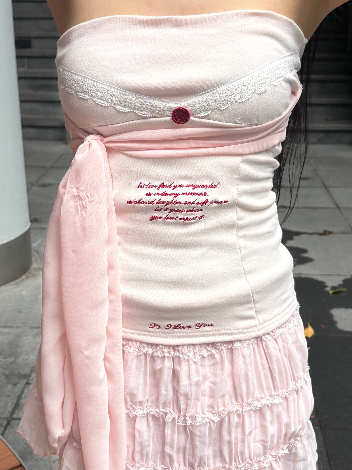 The Classic Love Letter Cami Top in Pink