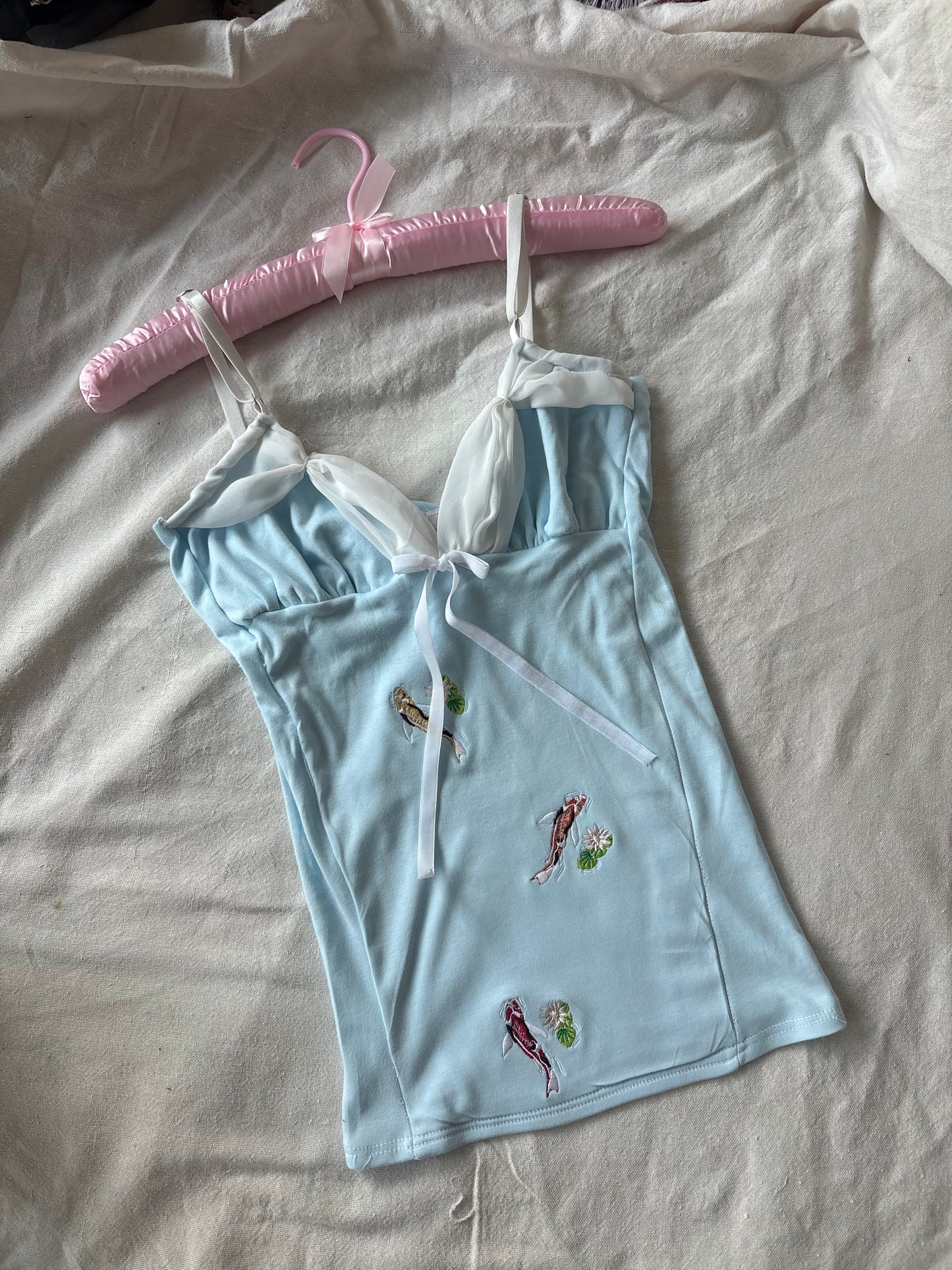 The Un-koi-ventional Paths Cami Top in Blue